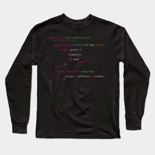 Source code to success - software sports wealth Long Sleeve T-Shirt